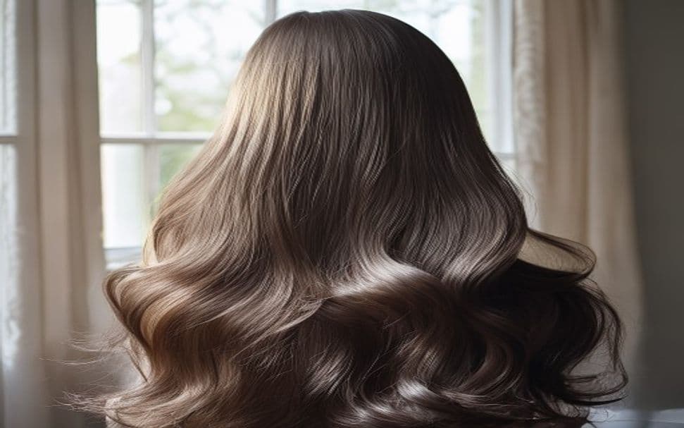 Cabelo longo com mega hair aplicado