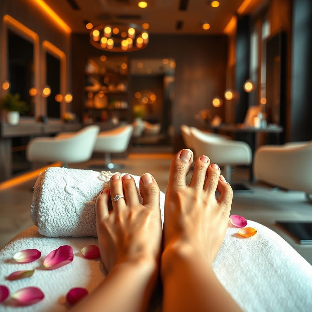 Spa dos pés na esmalteria Biia Souza, Ilha de Itaparica